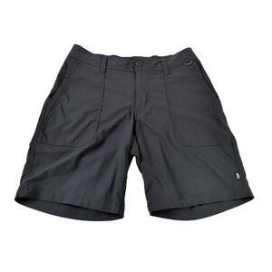 REI Co Op Bluesign Shorts Womens 8 Black Nylon Elastic Waist Activewear Outdoor